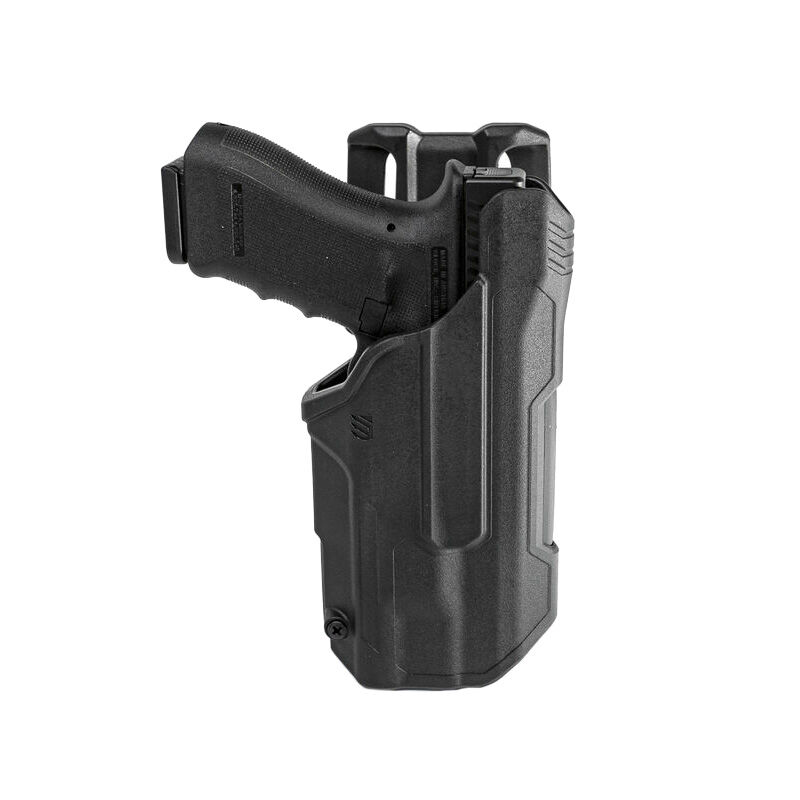 Blackhawk T-Series Left L2D Duty Holster LB G17/22 Tlr 1/2 Black