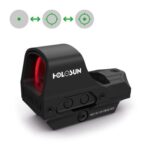 Holosun ELITE HE510C-GR Open Reflex Zicht Groenpunt Visier, verwisselbare 2MOA Punt, 65MOA Cirkel