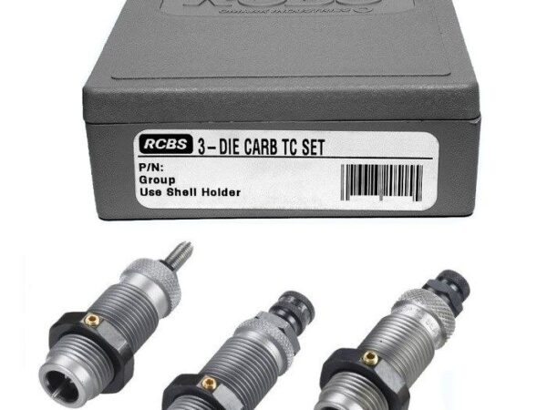 RCBS 3-DIE CARBIDE TAPER CRIMP SET.9MM LUGER/.9 X 21/9X23/ 9X18 GR.B