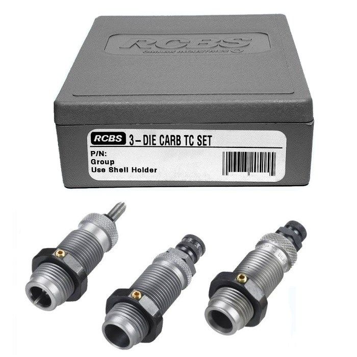 RCBS 3-DIE CARBIDE TAPER CRIMP SET.9MM LUGER/.9 X 21/9X23/ 9X18 GR.B