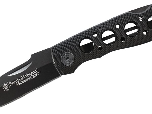 Sw CK105BKEU Extreme Ops Lockback Folding Black Plain Blade