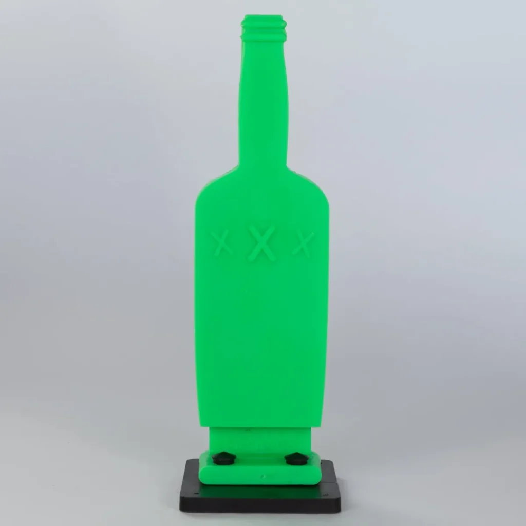 Throom Whiskey Bottle BOUNCEBACK™ Series - Green, Starter Kit (1 target, 1 base)