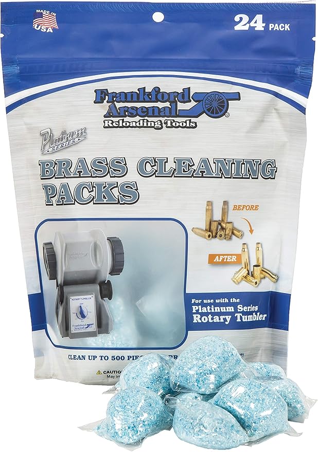 Frankford Arsenal InstaClean Brass Cleaning Packs with 24 Count