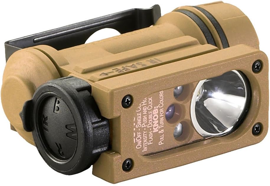 Streamlight Sidewinder Comp.II Mil.C4 IR-G-B-W + helmmount 1xAlkaline AA(box)