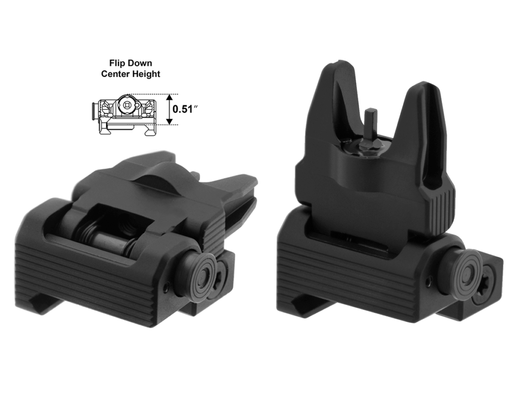 UTG - Accu-Sync spring loaded flip-up Front sight