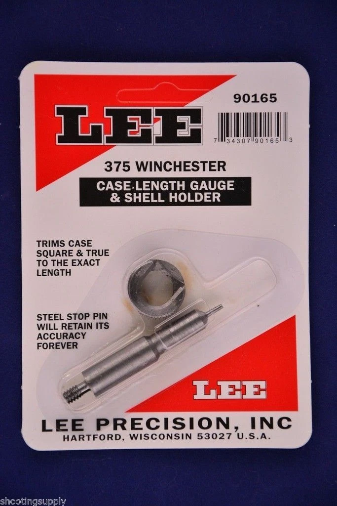 Lee Precision case length gauge & shell holder 375 WIN